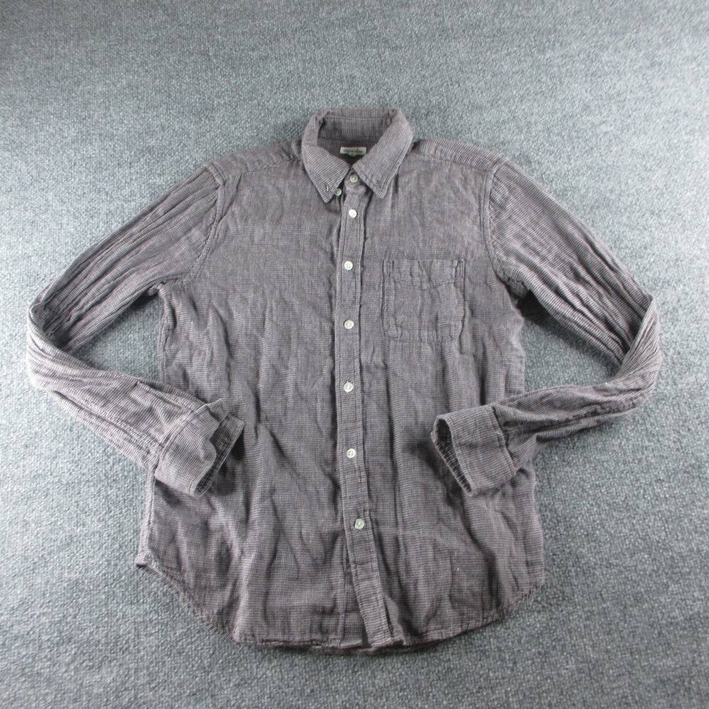 Steven‎ Alan Shirt Mens Small Check Long Sleeve Button Up Made USA Casual Preppy